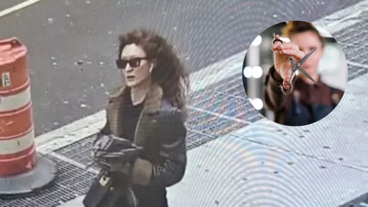 ¡IMÁGENES SENSIBLES! Mujer apuñala con unas tijeras a un hombre que le tomó una foto sin su permiso