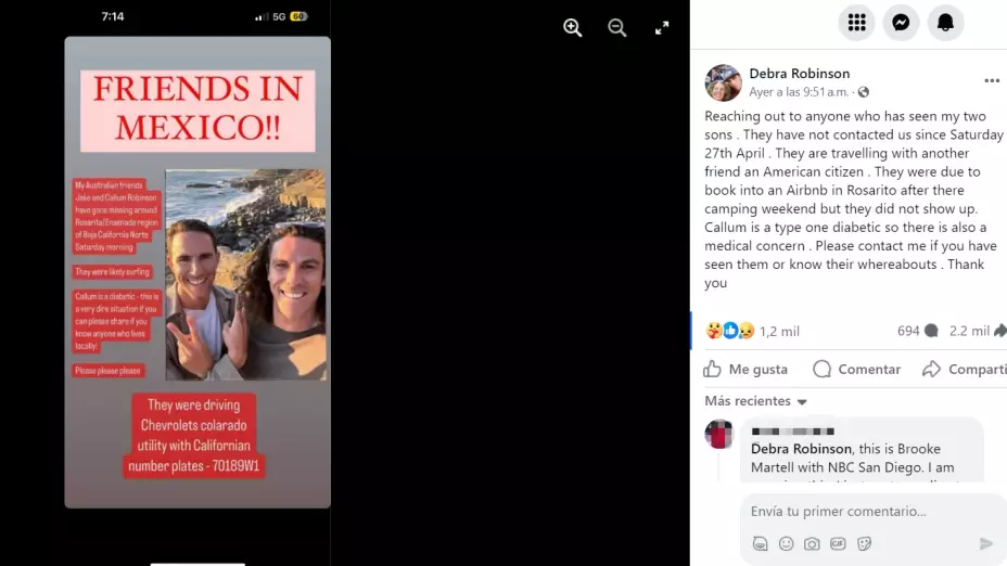 La desaparición de los hermanos fue dada a conocer en redes sociales.