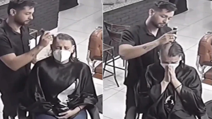 Estilista se rapa por su clienta con cancer