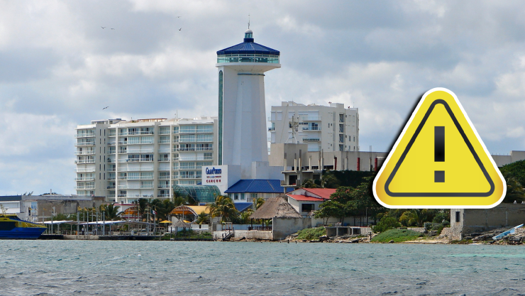 ¡ATENCIÓN! Suspenden navegación a embarcaciones por fuerte oleaje en Cancún HOY 22 de diciembre de 2025.webp