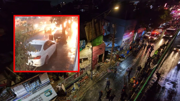 Circula video de explosión en esquina de taquería “La Bajadita” en Minas de Cristo.