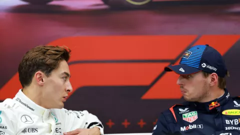 Max Verstappen impactó a George Russell y aceptó su error poco después del GP de España
