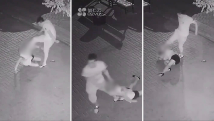 Hombre agrede a mujer en China tras intento de abuso; agresor fue detenido por autoridades.png