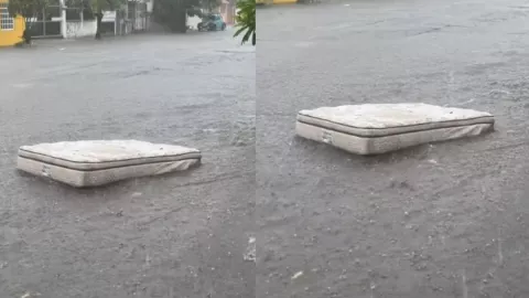 colchón flota en inundaciones