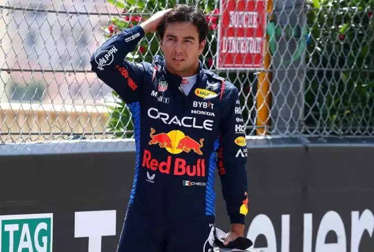 ¡Mal y de malas! Checo Pérez fue sancionado tras su incidente en el GP de Canadá