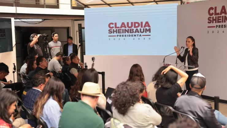 Sheinbaum revela nuevo emblema del Gobierno de México durante su sexenio