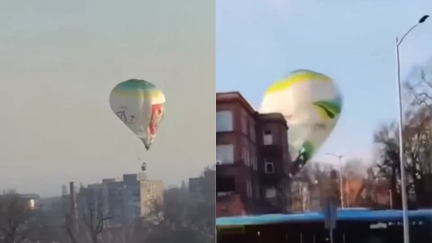 Globo aerostático se desploma en Polonia