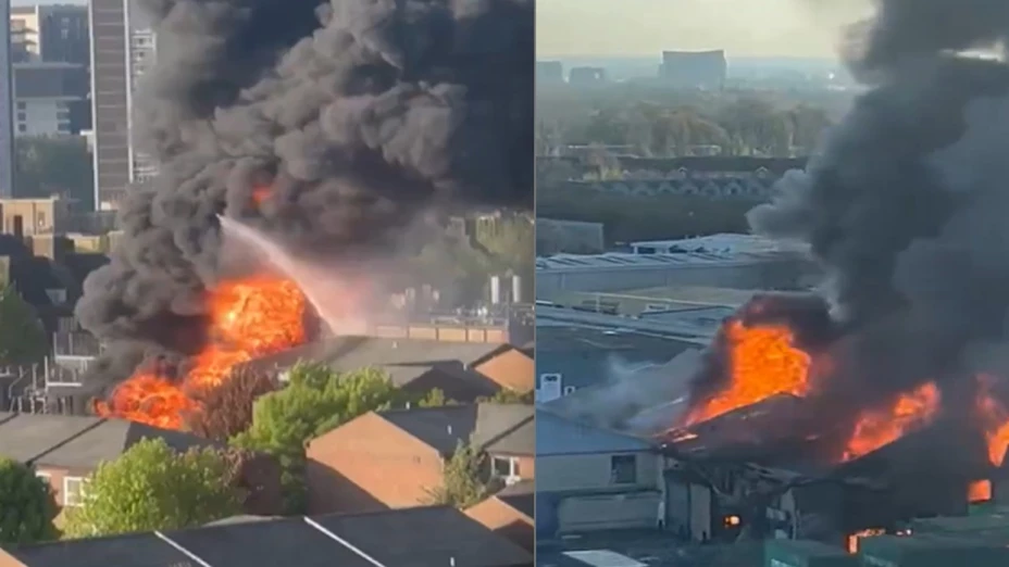incendio almacen Londres