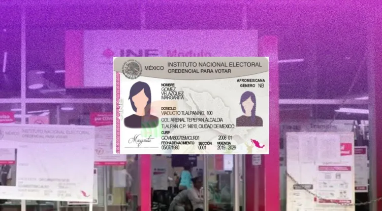 Nueva credencial del INE.