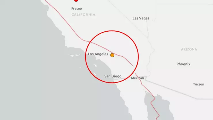 sismo en falla de san andres