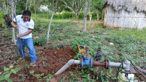 CAPA busca mejorar el servicio de agua en la comunidad de Colmenitas en el municipio de José María Morelos
