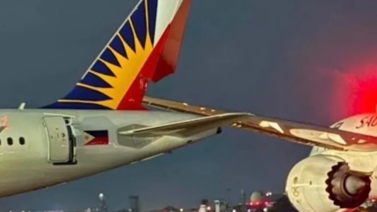 choque de aviones en Manila