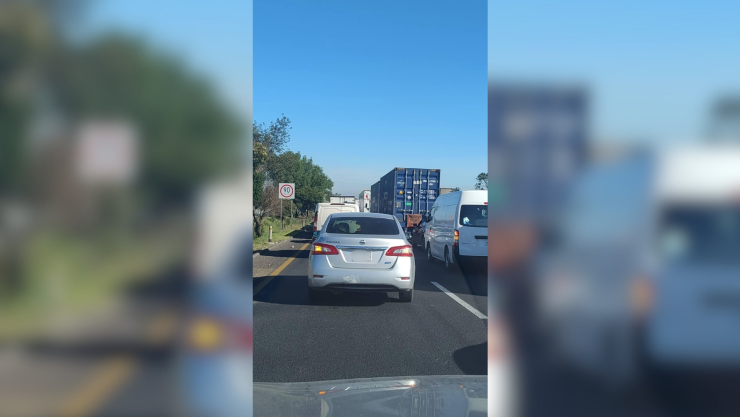 El tráfico en la carretera México - Querétaro, autopista 57 hoy miércoles 22 de julio 2026