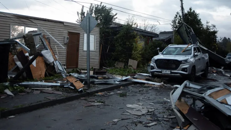 Así sucedió el tornado en Puerto Varas, Chile.