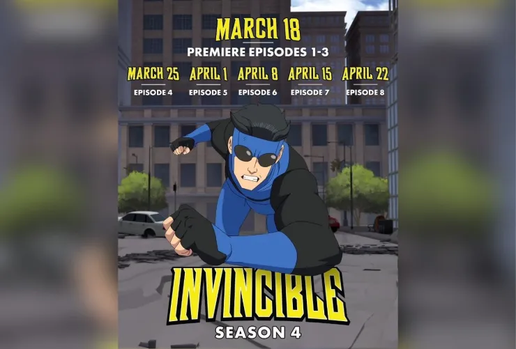 Invincible Fechas de estreno de los episodios de la cuarta temporada