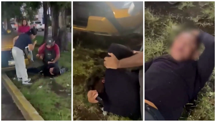 Presunto ladrón detenido en Puebla por asalto a dos jóvenes.