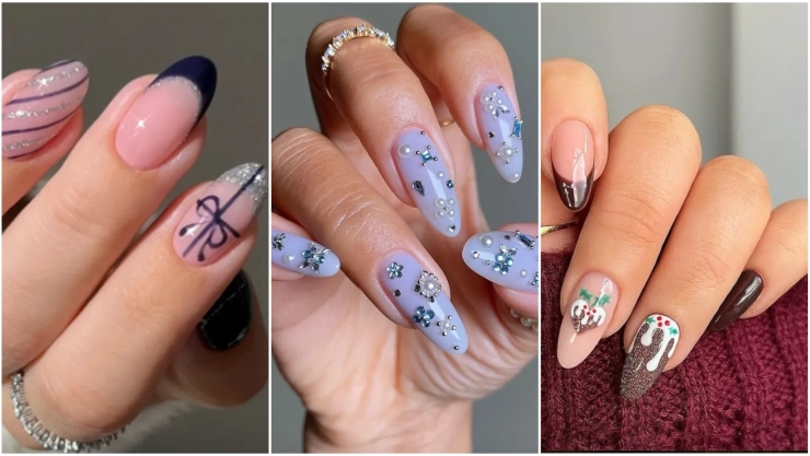 Checa estos incríbles diseños de uñas para Navidad