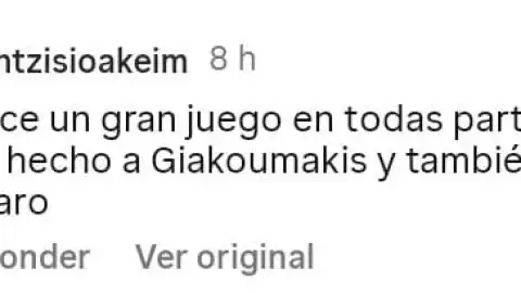 Comentarios de la actuación de Giorgos Giakoumakis
