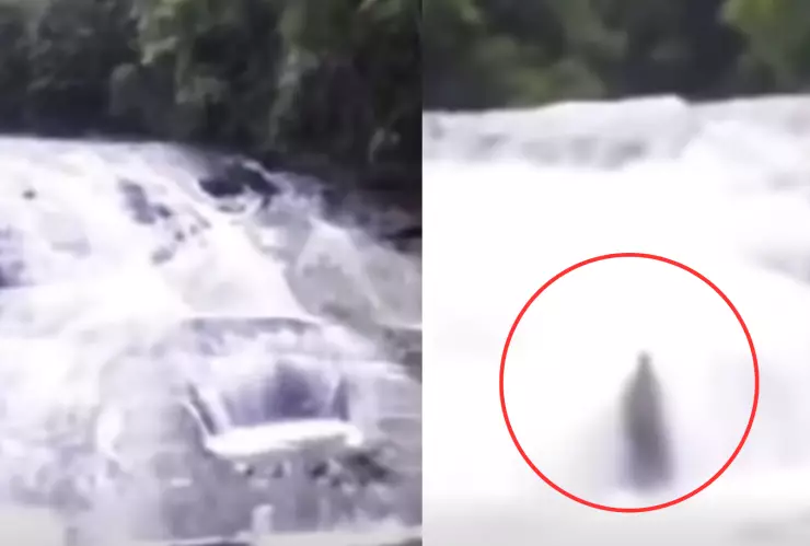 Aparición misteriosa en cascada