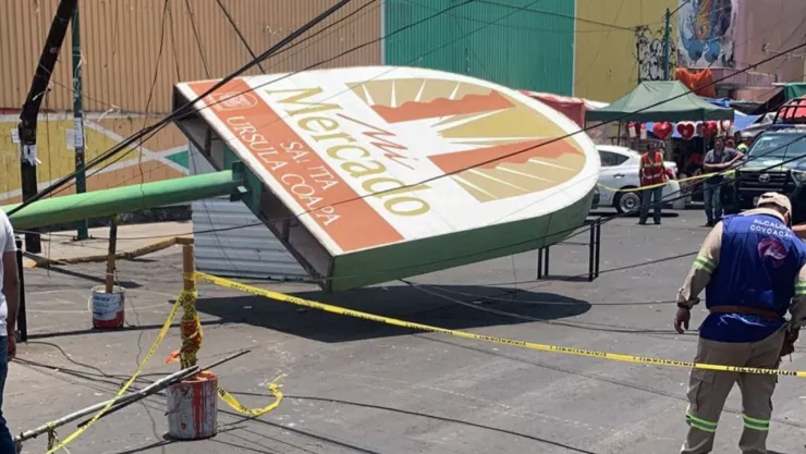 Letrero del mercado de Santa Úrsula