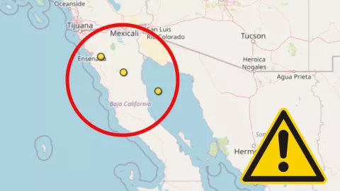 Falla de San Andrés se activa en Baja California