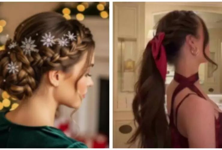 ideas peinados navidad