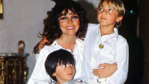 Verónica Castro con Cristian Castro