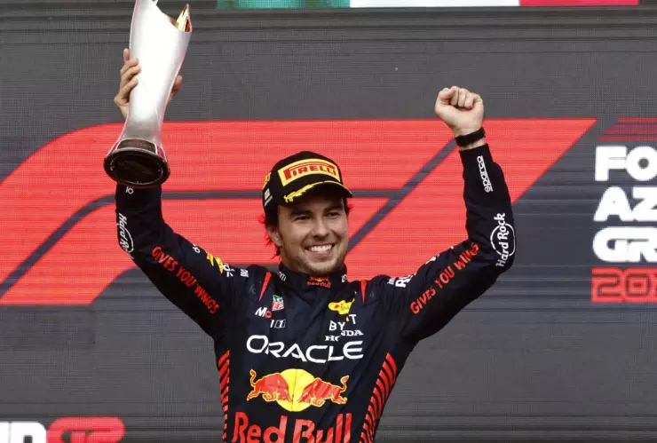 Checo Pérez ganador del Gran Premio de Azerbaiyán