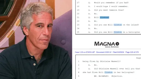 Lista de Jeffrey Epstein; Clinton es parte de la lista