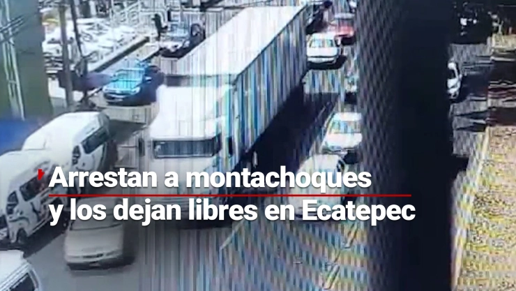Uno de los presuntos implicados intentó huir trepado en una combi.