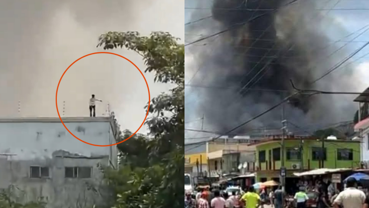 incendio en Las Choapas Veracruz