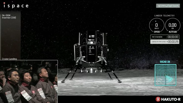 Misión Hakuto-R de iSpace fracasa en su intento por llegar a la luna