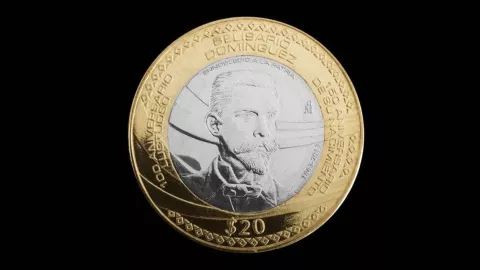 ¿Cuál es la moneda de 20 pesos que reconocieron como la más bella del mundo?