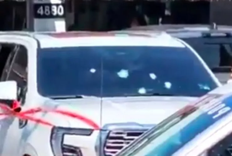 FOTOS: Así quedó la camioneta de las víctimas involucrada en la balacera de Zapopan