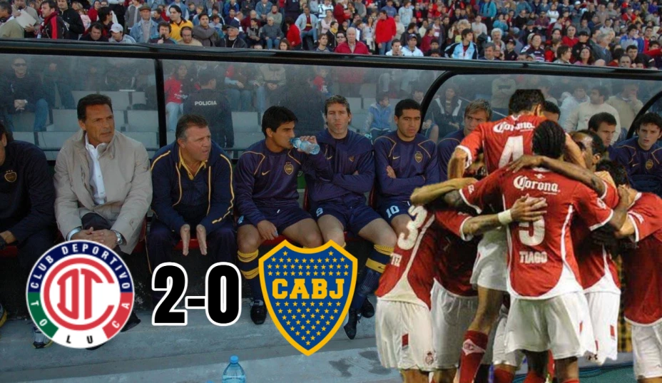 El día que Toluca le dio una clase de futbol al Boca de Miguel Russo y Juan Román Riquelme