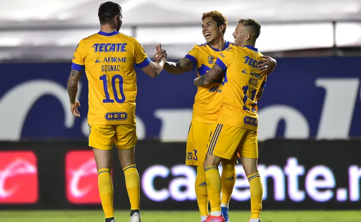 Tigres festeja la anotación