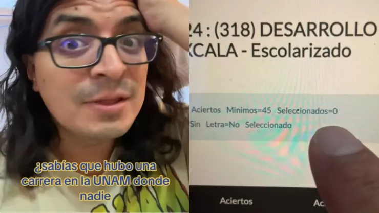 Carrera de la UNAM sin seleccionados