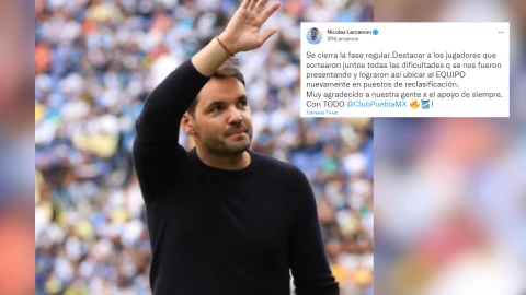 Larcamón tweet de agradecimiento