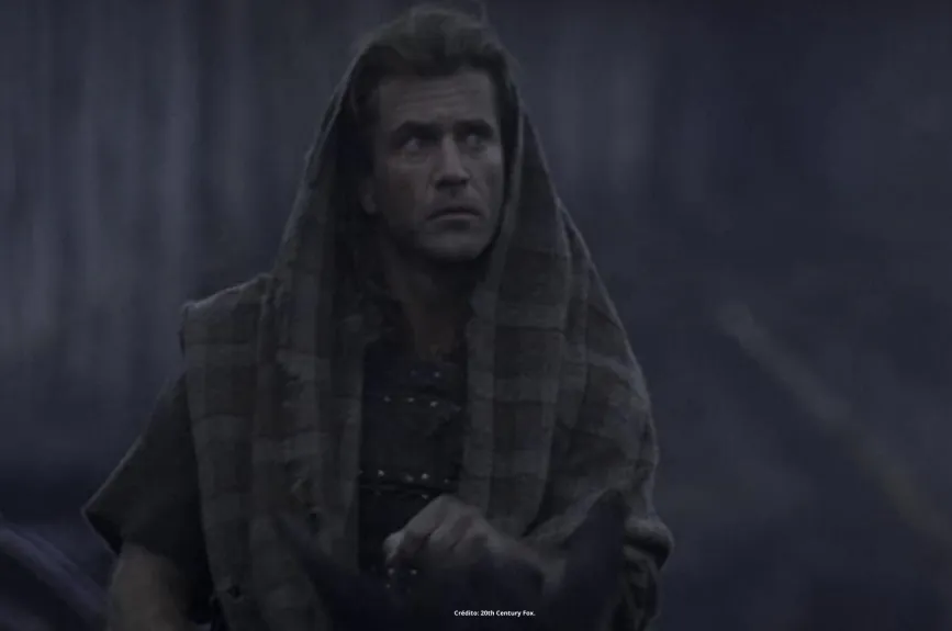 Escena de la película Corazón Valiente (Braveheart) con Mel Gibson por Azteca 7.