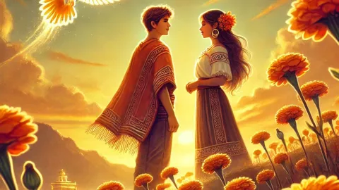 Leyenda de la Flor de Cempasúchil El vínculo eterno de Xóchitl y Huitzilin; la trágica historia detrás