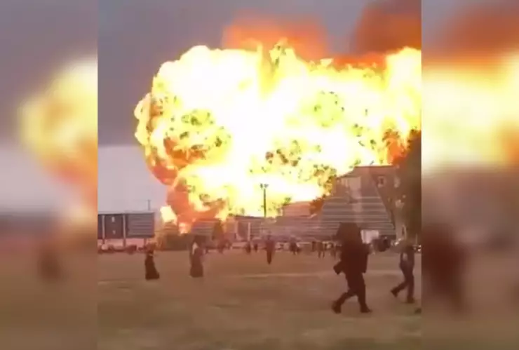 Explosión en gasolinera rusa