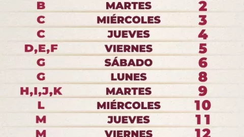 Apellidos en el calendario de pagos de la Pensión Bienestar julio-agosto