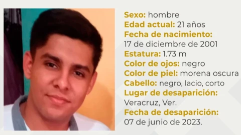 Estudiante desaparecido de Veracruz