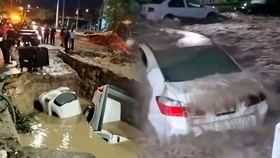 Coches hundidos en Tuxtla Gutiérrez
