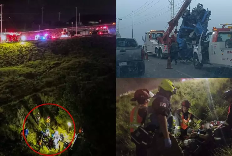 Vehículo cae a barranco en Laderas del Salitre, Querétaro HOY 7 de septiembre 2024