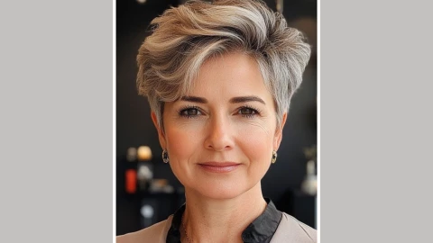 Undercut corto - - cortes modernos para mujeres de 50+