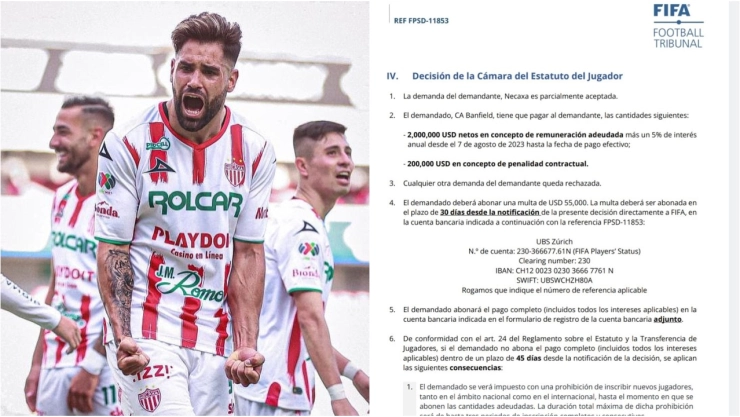 Necaxa gana demanda millonaria en tribunales de la FIFA contra equipo argentino