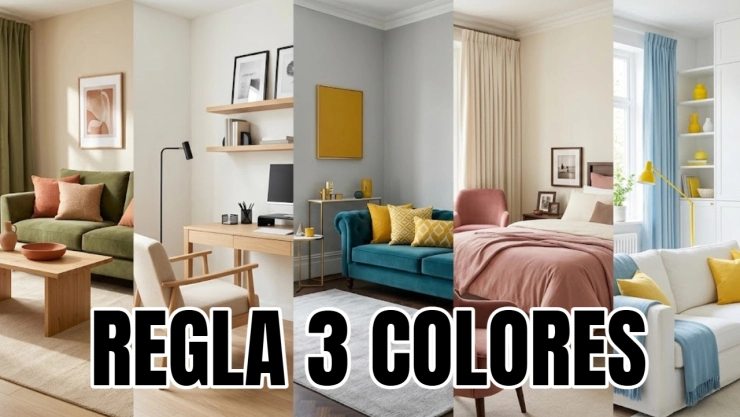 Diseñadores revelan la regla de los tres colores que usan para que cualquier espacio en la casa parezca más amplio