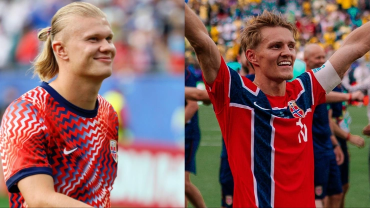 Haaland y Ødegaard