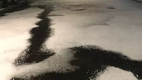 Granizada en la CDMX